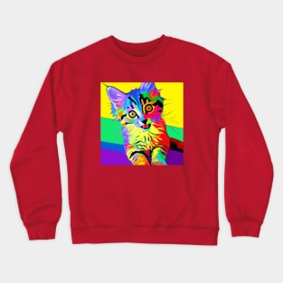 Pop Art Kitten Crewneck Sweatshirt